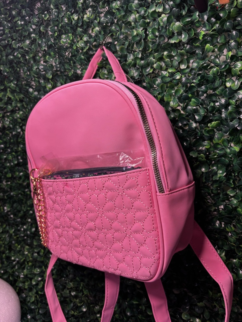 Pink mini backpack - Picture 2 of 7